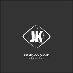 vector JK illustration of a logo for a company background abstract