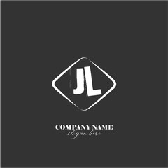 vector JL illustration of a logo for a company background abstract
