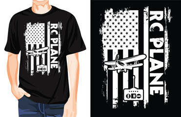 RC plane t-shirt design