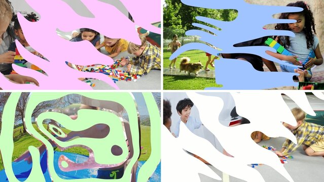 Playful Liquid Shape Transition