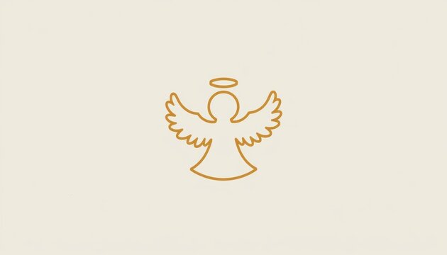 Angel with wings drawing artistic rendering of an ethereal figure featuring prominent feathered wings symbolic of divinity