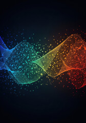 Naklejka premium Abstract Vibrant Energy Wave