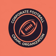 Corporate Football Craml Organization Logo with Football Icon.