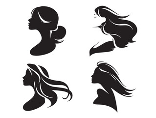 Beautiful windy breeze icon set in elegant vector style