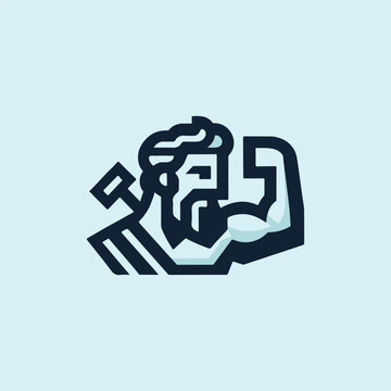 Hephaestus God Logo