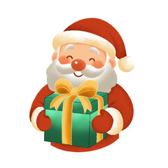 santa claus with gifts