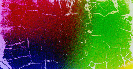 An explosion of rainbow hues on a weathered wall showcasing the beauty of decay and art in unexpected places with