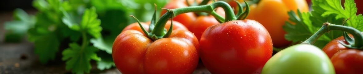 Close-up vibrant organic vegetables, dew-kissed leaves, food, carrot, soil