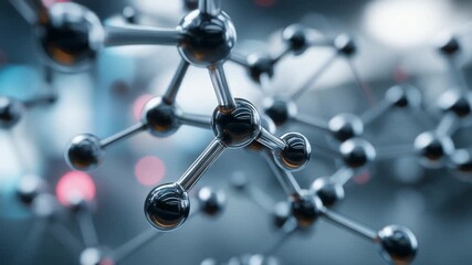 Stunning molecular structure illustration showcasing the beauty of science and chemistry for educational and creative projects - Powered by Adobe