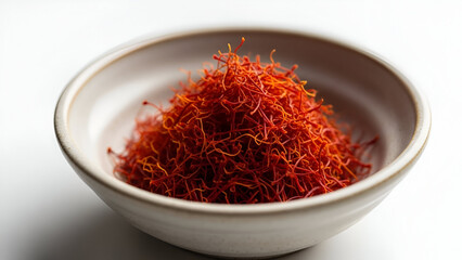 Fototapeta premium Saffron Threads in Ceramic Plate