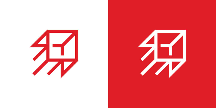 A clean dual-meaning logo combining a directional arrow with a logistics symbol, representing fast delivery, efficient movement, and streamlined transport services.