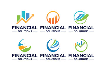 Set of finance logo design template
