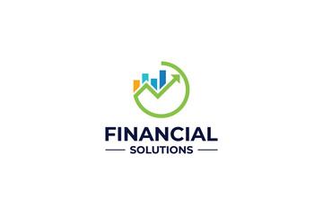 Marketing, financial, business logo design