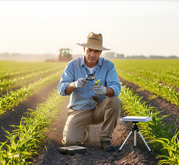 farmer in field