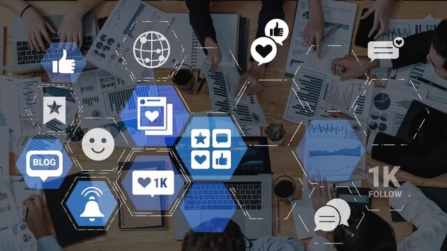 Concept of social media revolutionizes digital communication. This platform enables global connectivity, enhancing social media strategies for effective marketing and engagement. Funnel - Powered by Adobe