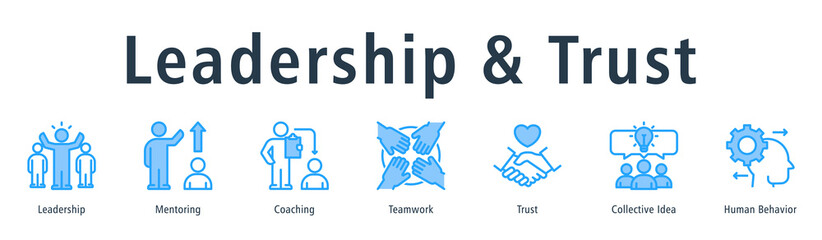Leadership & Trust Web Banner Blue