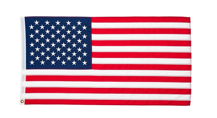 Obraz premium American Flag With Stars and Stripes Isolated on White