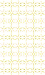 gold snow pattern symbol with seamless repeat on transparent background for winter or christmas theme