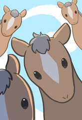 2026年午年年賀状素材_11