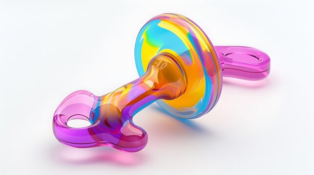 colorful baby pacifier