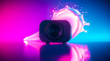 Experience superior sound with this modern wireless speaker design