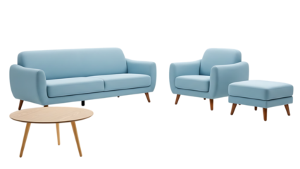 Beautiful leather sofa living bed isolated on a white background. Isolated bed furniture.