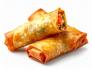 Fresh Vietnamese Spring Rolls with Vegetables 