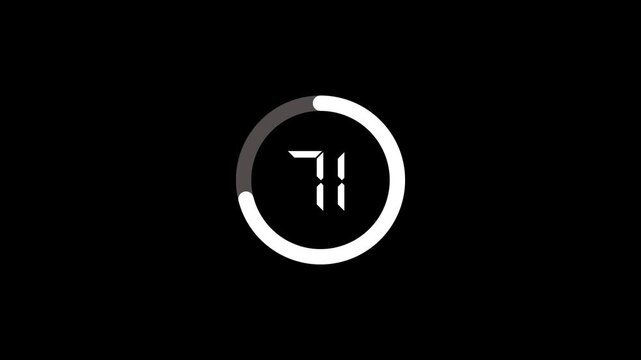 Progress white circular waiting download or upload network update. Circle loading bar.