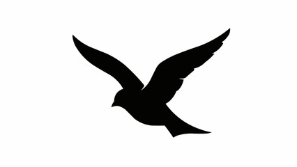 black silhouette of a bird