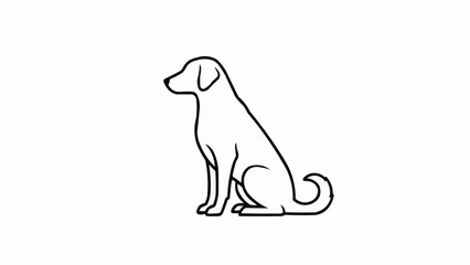 vector illustration of a dog