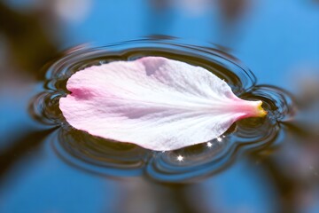 Japanische Kirschblüte (Frühling/Hanami) - ein minimalistischer Fokus auf die vergängliche Schönheit der Kirschblüte (Hanami), die den Frühling in Japan feiert