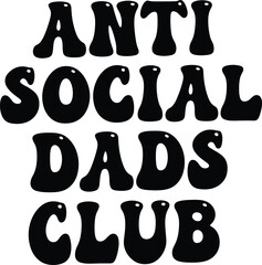 Anti Social Dads Club Design
