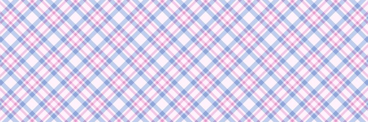 Argyle gingham plaid  pattern in gentle pastel colors: baby blue, light pink, and pale lavender. Perfect for soft feminine design, scrapbooking, textile prints, or children's clothing. Sweet gingham.