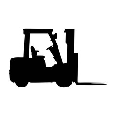 forklift silhouette or symbol
