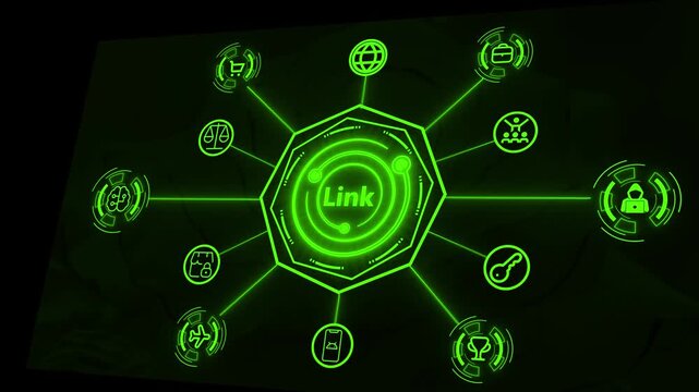 Modern Investment Business Link, Presentation Template with Dynamic Data Charts, Professional Growth Animation, Corporate Finance Visualization, and Company Success Progress Design Concept