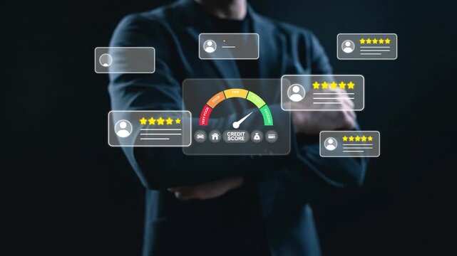 Credit Score and Customer Review Ratings &ndash; Financial Health Evaluation, User Feedback and Trust Score Assessment