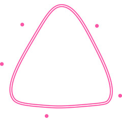 Cute Neon Doodle Frame Decoration