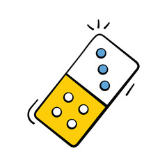 Rolling dice game icon, perfect for gaming
