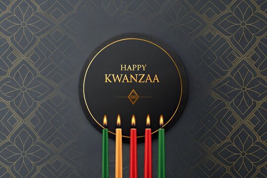 Happy Kwanzaa 2025 Greeting Card, Kwanzaa Kinara Celebration Image, Elegant Kwanzaa Wishes Banner, Happy Kwanzaa Festival Graphic, Luxury Kwanzaa 2025 Wallpaper