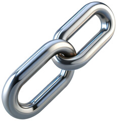Obraz premium Link chain icon png 3D render png connection png connectivity png network png symbol png attachment png connected png metal png security png transparent background image