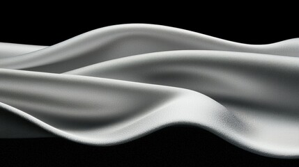 Obraz premium A white fabric with a smooth texture and curved folds.