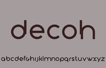 DECOH - Rounded Sans, Modern Minimal Clean Typeface,