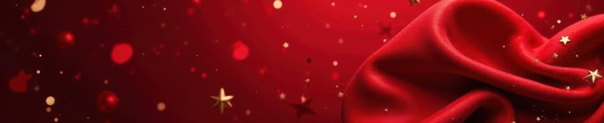 Dark red velvet texture, subtle gold accents, Christmas abstract elegance, luxury, xmas, abstract background