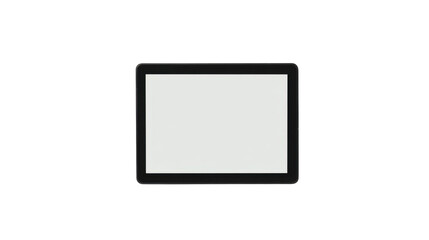 Blank Digital Tablet Mockup with Black Frame on White Background