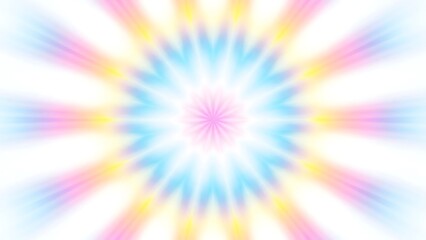 Abstract blurred soft pastel radial starburst background with pink and blue colors
