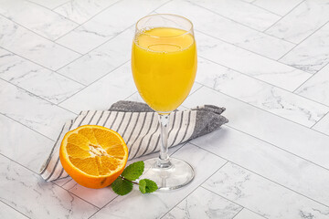 Fresh Orange juice with fruit
