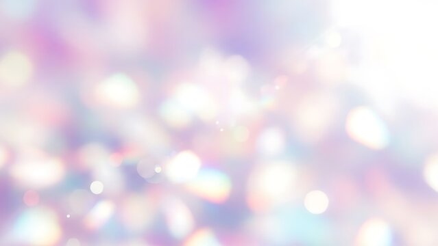 Abstract blurred soft pastel bokeh background with glowing light spots