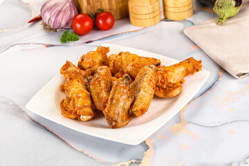 Grilled spicy chili chicken wings