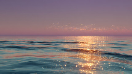 Sunset Reflections on the Coast