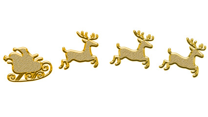 christmas reindeer on white background